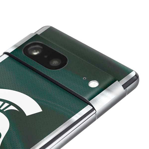 Michigan State University Away Grey Jersey Pixel Skins